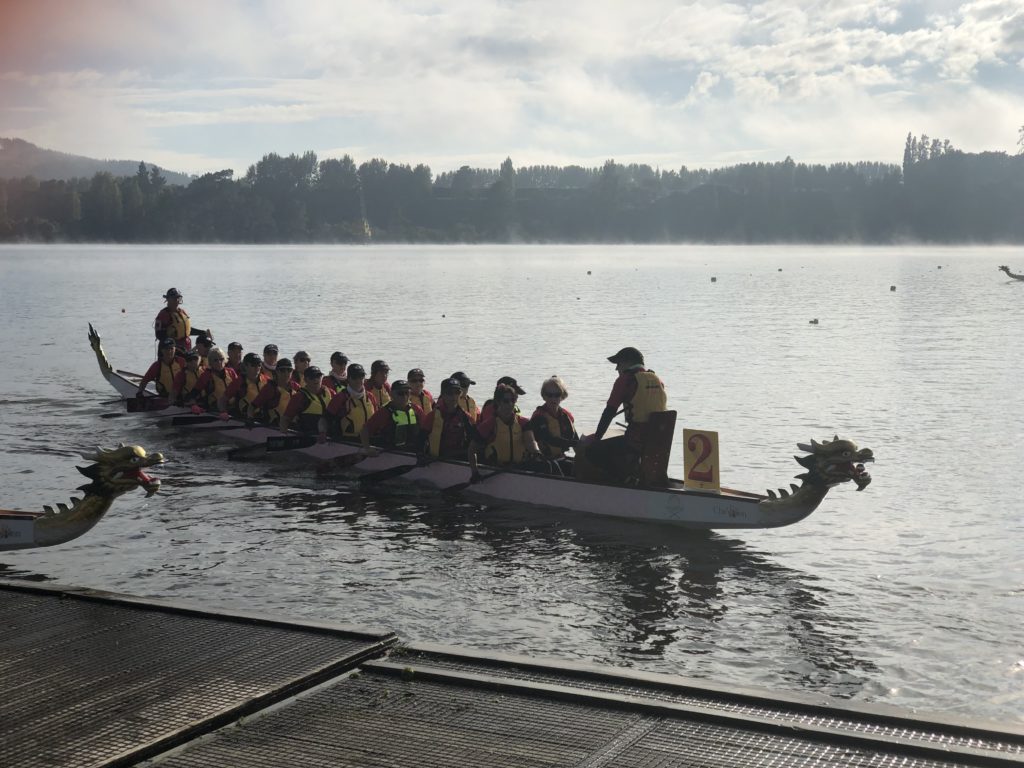 dragons-abreast-brisbane-at-lake-Karapiro-Waikato